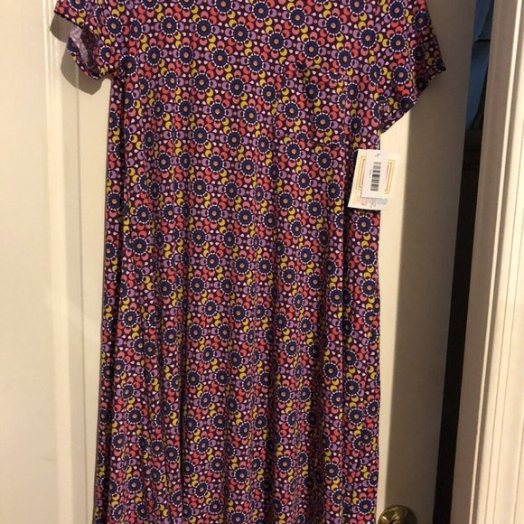 LuLaRoe Carly Dress Medallion Print Large New for Summer - Picture 2 of 2